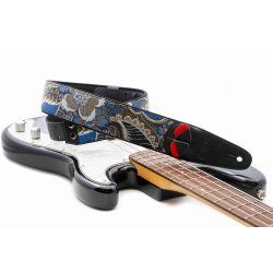RightOn! HOKKAIDO Black Guitar Strap